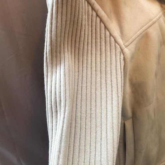 Vintage Claiborne Jacket Women Size L Tan Fall Spring Casual - Picture 2 of 10